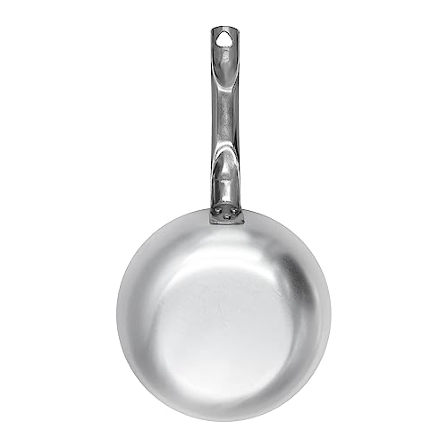 (34 cm) - Pentole Agnelli Professional Aluminum 3 mm Frying Pan for Stir Fry with Tubular Handle 34 cm silver