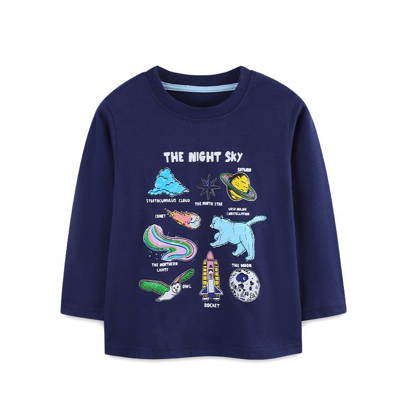 New Autumn Boys Cartoon Round Neck Long Sleeve Sweatshirt - European Style 7Y (125cm)