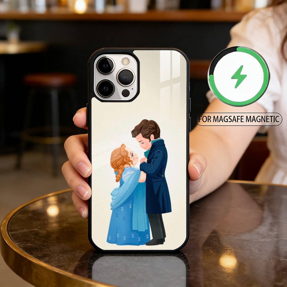 

Colin And Penelope Fanart Phone Case For iPhone17,16,15,14,13,12,11 Plus,Pro Max Magnetic For Magsafe Wireless Charging iPhone17