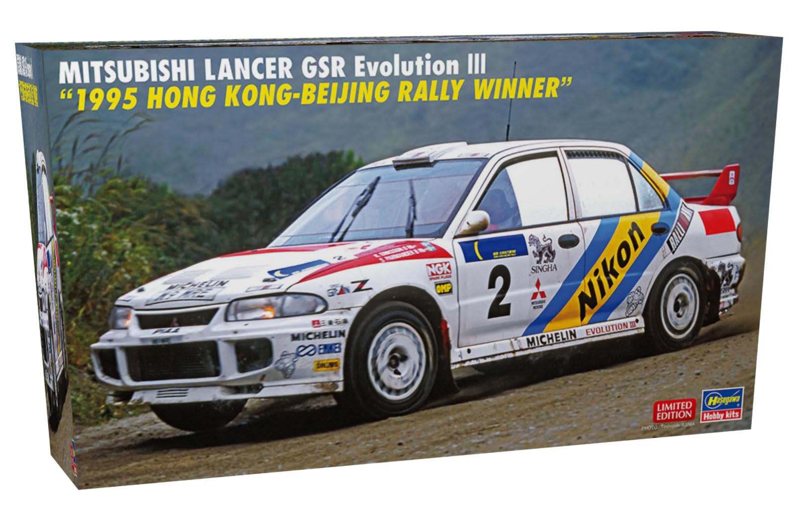 

Hasegawa Mitsubishi Lancer GSR Evolution III Гонконгский раллийный набор пластиковых моделей 20801 1/24 «Победитель Гонконг-Пекин 1995» (Автомобиль)