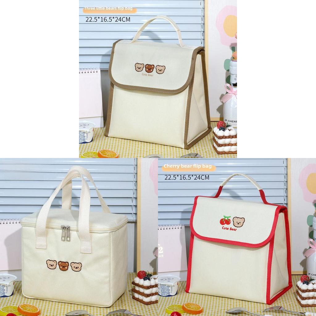 Cartoon Cute Lunch Bag With Large Capacity Style For Students And Office Use