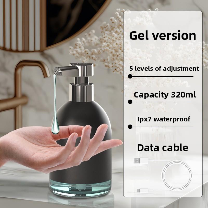 320ml  Automatic Soap Dispenser Liquid Soap Dispenser 5 Levels of Adjustment USB Rechargeable Foam Gel Sanatizer for Kitchen