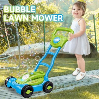 Cart Bubble Machine LAWN MOWER Squirt Toy for Outdoor Garden Party Create Surprises Bubble Blower Garden Toys for Family Kids