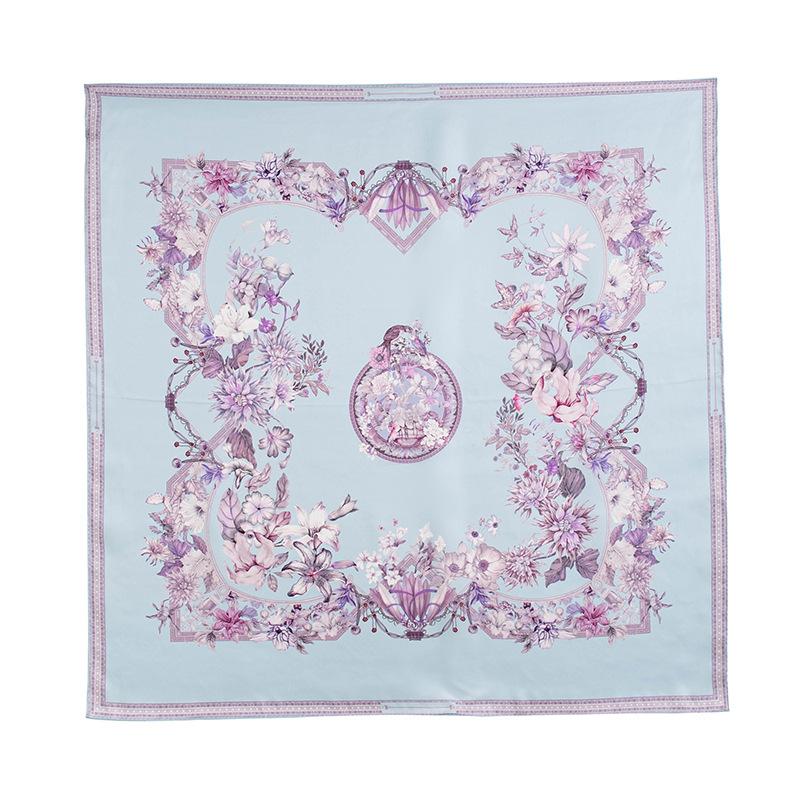 Cashew Print 100% Mulberry Silk 90cm  Small Square Scarf High-end Women's Scarf Accessories