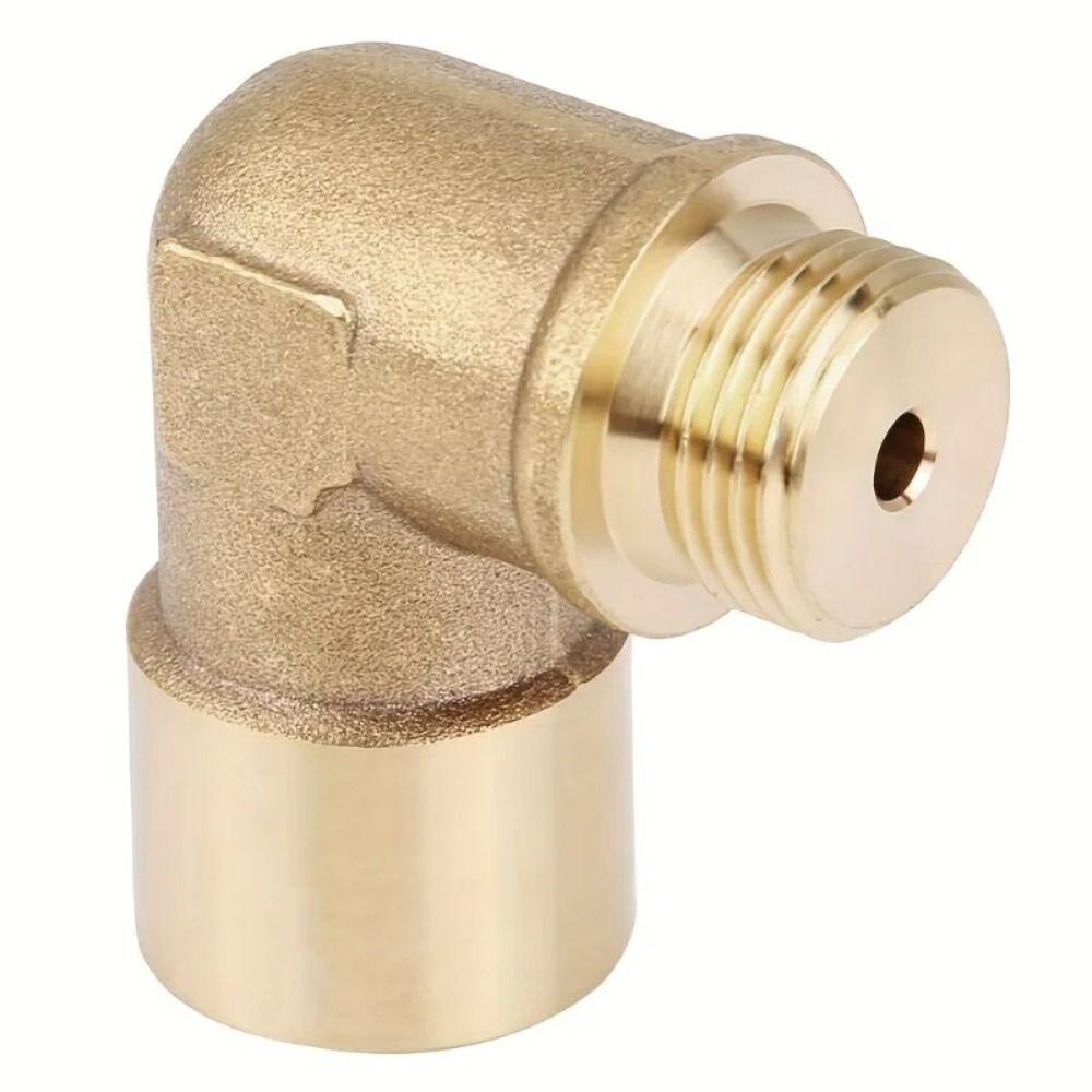 Brass Material Universal Connector M18 X 1.5 90 Degree Sensor Adapter  Engine Maintenance