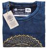 T-Shirt Stone Washed Mandala Blue XL