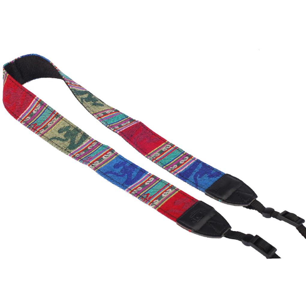 Плечевой ремень для камеры, ремень на шею, винтажный ремень для зеркальной камеры, хлопковый тканевый ремешок, ретро этнический стиль