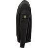 Stone Island FW24 Logo Arm Pocket Pullover Brushed Cotton Crewneck Fleece Sweatshirt Unisex sweatshirt Black 811563920-V0029