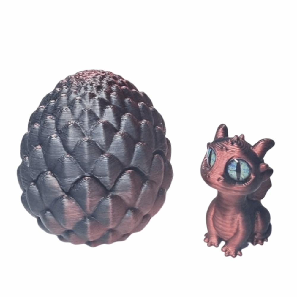 Creative 3D Printed Dragon Egg Mini Artistic Dragon Egg Statue Dragon Figure  Office Ornaments