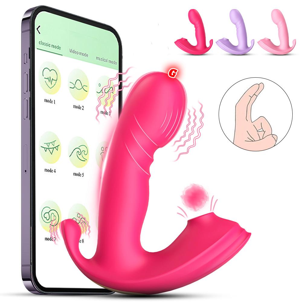 Women's Silicone Suction Penis Anal Plug Three-in-one Vibrator, G-spot Stimulation Masturbator, Adult Sexy Sex Toys, Sex Toys