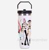 30Oz Anime K-Pop Large Capacity Portable Car Cup Stainless Steel Thermos Cup with Straw Handle Travel Sports Water Bottle Vacuum Flask