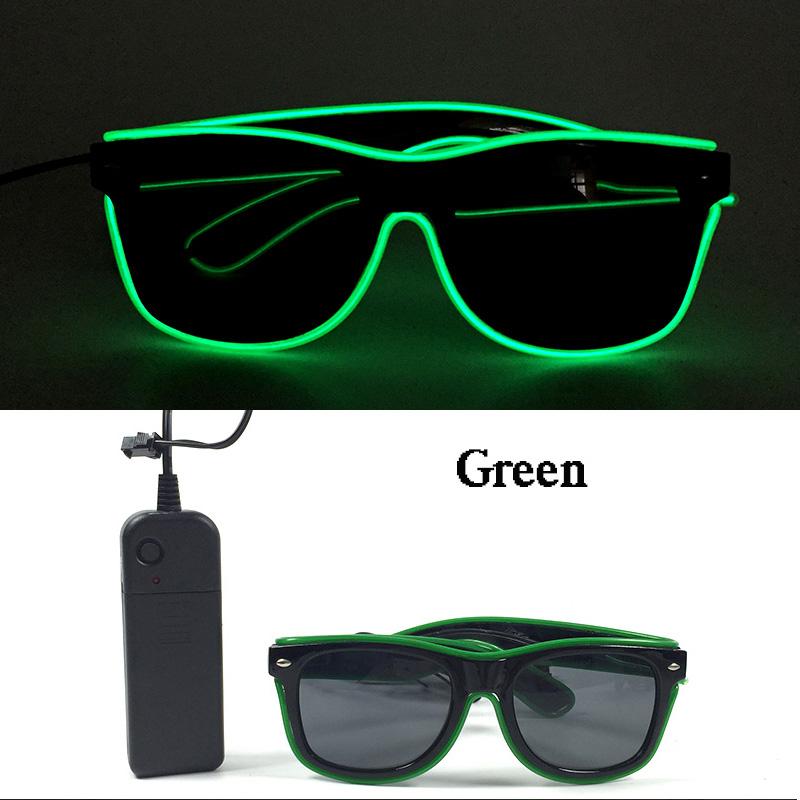 Hot Sale Luminous Neon Glasses With Lights LED Eyeglasses Bar Rave Parties Props Glowing Glasses Festival Club Supplies