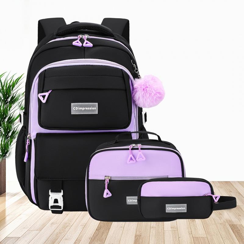 Grundschule Schultasche Dreiteiliges Kombinationsset Mädchen Freizeitrucksack