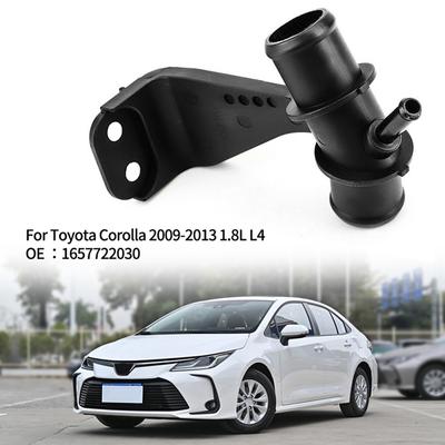 New Coolant Hose Connector Pipe Adapter For Toyota Corolla 2009-2017 Black Abs 16577-22H02,16577-0T030,165770H010, 165770T030