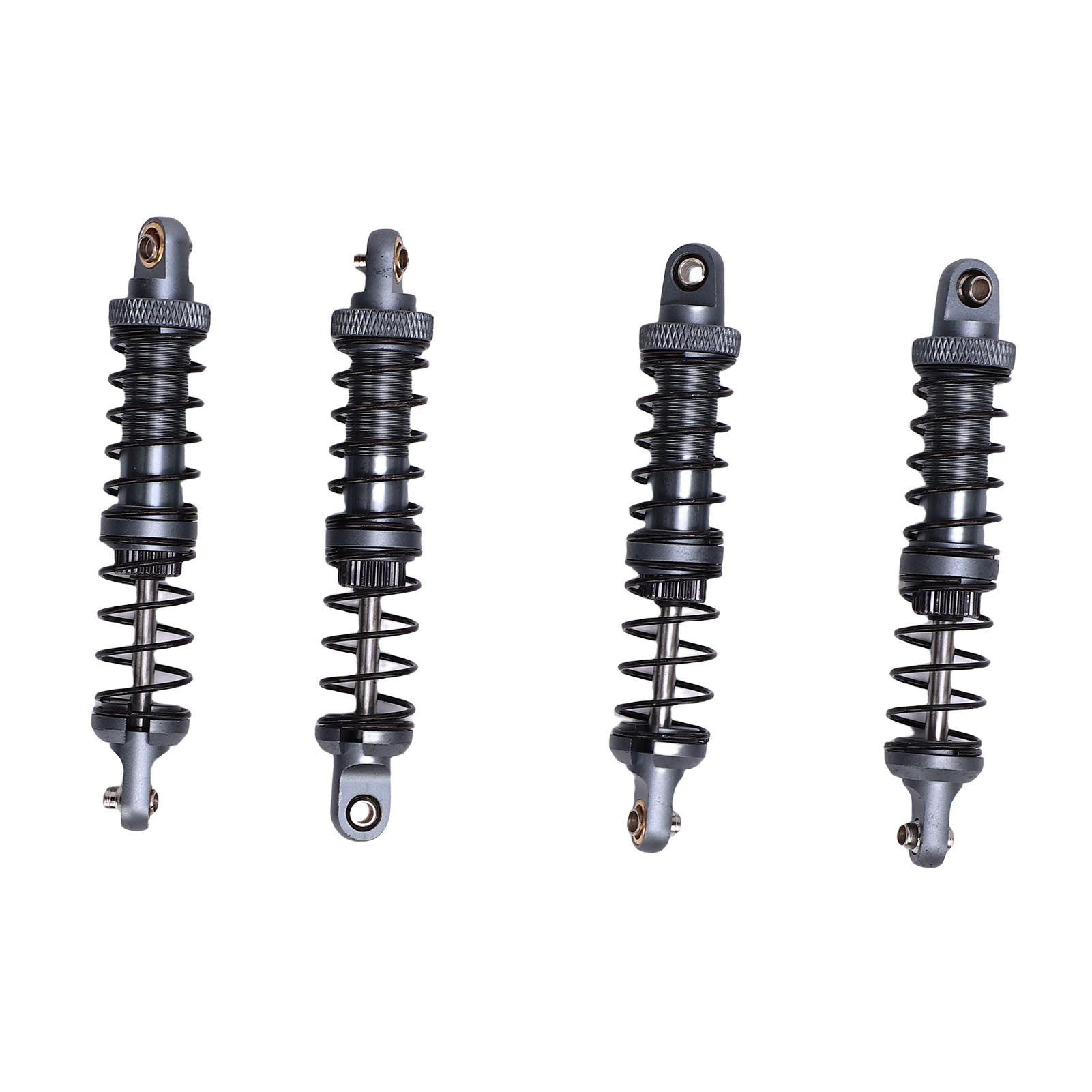 

4PCS RC Metal Shock Absorber Dampers Double Section Spring Alloy 1 10 Scale RC Car Shock Absorber Gold Ti Color