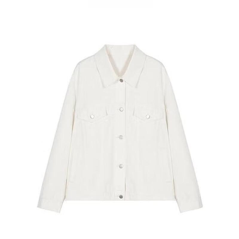 PRASE Women s Spring Luxury White Lapel Jacket XL