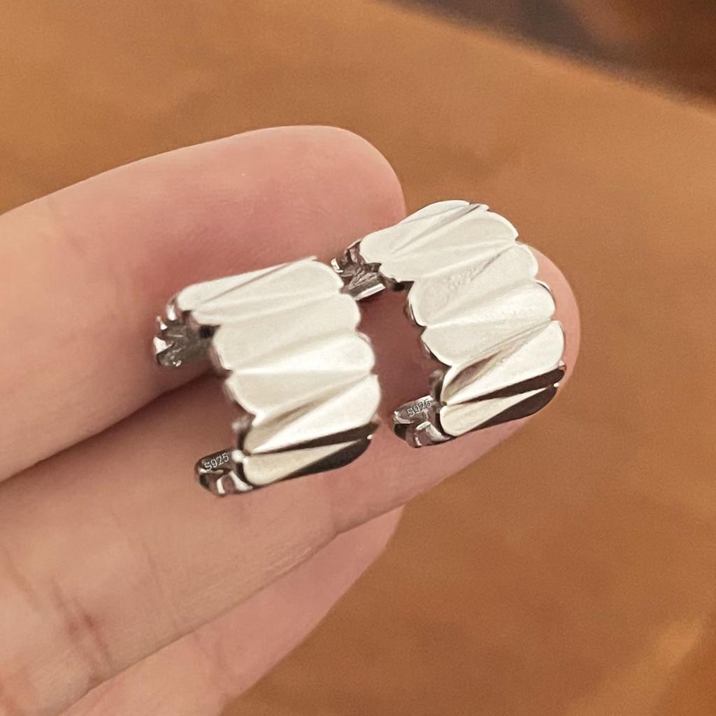 BF CLUB 925 Sterling Silver Wave Earrings For Women Girl Sexy Fashion Trendy Jewelry Gift Party Wedding pendientes mujer