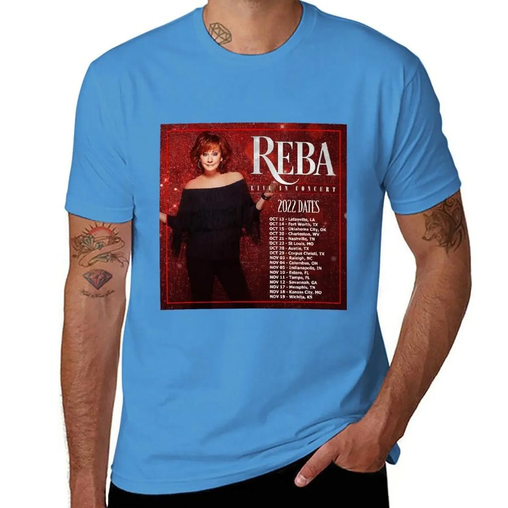 Reba Tour 2022 - 2023 Locations and Dates T-Shirt tees Aesthetic clothing mens t shirts casual stylish