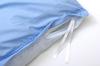 IKEHIKO Single Long Duvet Cover, Solid Color, Reversible, Riva S Duvet Cover IT, Blue/Light Blue, Approx. 150x210cm #9803030
