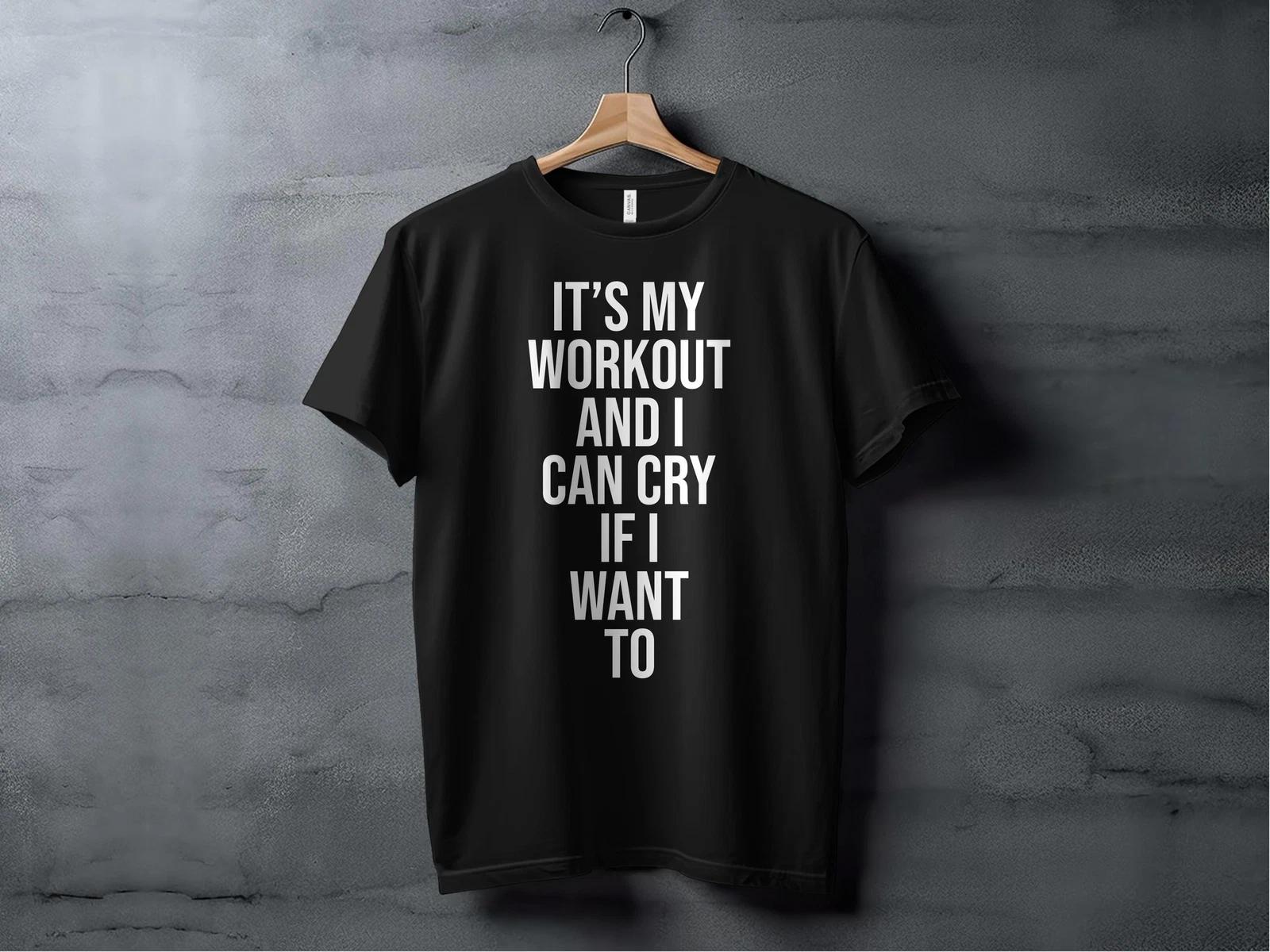 Funny Workout Shirt - Motivational Gym Tee for Fitness Enthusiasts L
