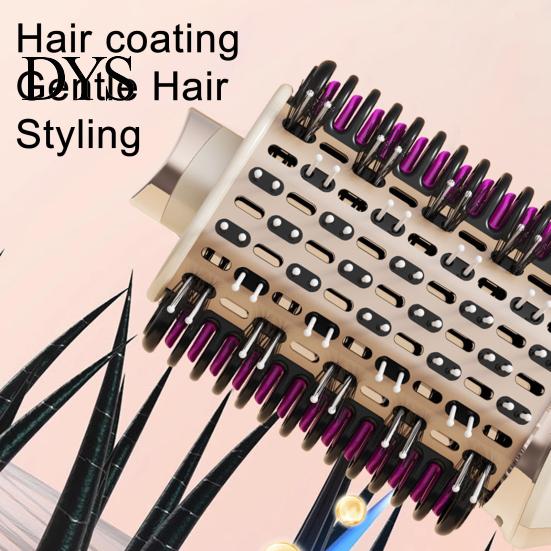Hair Styler Brush 3-In-1 Blow Dryer Brush, Frizz Control Blowout Fast Volumizing Hot Air Drying Styling Portable for Women