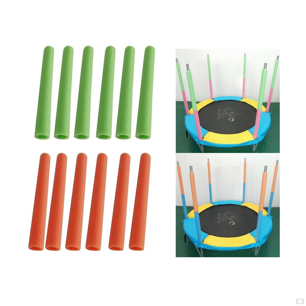 6 Pieces Trampoline Enclosure Foam Sleeves, Foamed Pipe Protective Sleeve Cover