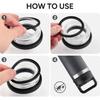 Joints de rechange en silicone pour bouchon à vis de gourde, lot de 4 joints noirs pour joints de bouchon usés et support de réduction des fuites pour le transport quotidien à l'intérieur