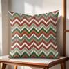 Calm Geometric Color Cushion Cover Natural Linen Organic Fabric DoubleSided Printing Couch Pillow Covers Home Decor