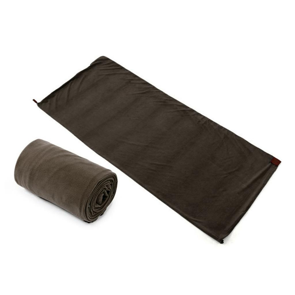 Portable Ultra-light Grab Fleece Sleeping Bag Outdoor Camping Travel Personal Warm Sleeping Bag Liner Camping Sport Accessories