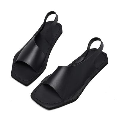 Lässige Sandalen Leder Herren Zehensandalen Stilvolle Zehensandalen Herren Sommer Freizeit Strand Flats Urlaub Outdoor Herren Hausschuhe