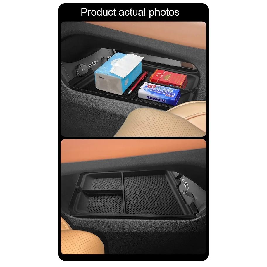 For Leapmotor C10 2024-2026 Center Console Lower Storage Box Armrest Storage Tray Organizer Case Auto Car Interior Accessories