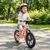 Malplay Nylu Pink 12" Kids Balance Bike with PU Wheels