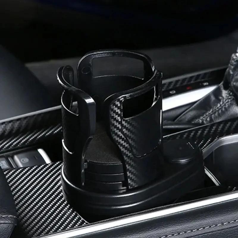 Car Water Cup Holder Car Drink Holder Multifunction Adjustable Cup Holder 360° Rotation Stable Anti-Slip Auto Parts Storage Box