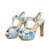 Premium Quality Womens Floral Printing Stiletto High Heels Ideal For Parties