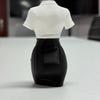 Leather Skirt Lady Half-Body Statue White Shirt Professional Clothing Figurine  Entryway Display