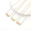 Number Birth Date Women Pendant Necklace Gold Color Color Chain Stainless Steel Pendant Necklace Choker 1993 1996 2000 Collier JewelryTrendy Pendant