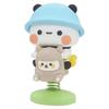 Cute Bubu Dudu Panda Bear Figure Kawaii Cartoon Panda Model Creative Exciting Spring Animal Car Ornaments