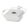 5pcs 21.2mm 22.3mm 23.7mm Solar Panel Mounting Aluminum Alloy Bracket End Mid Clamp T-Blocks Square Nuts M8 T-Sliding Nut