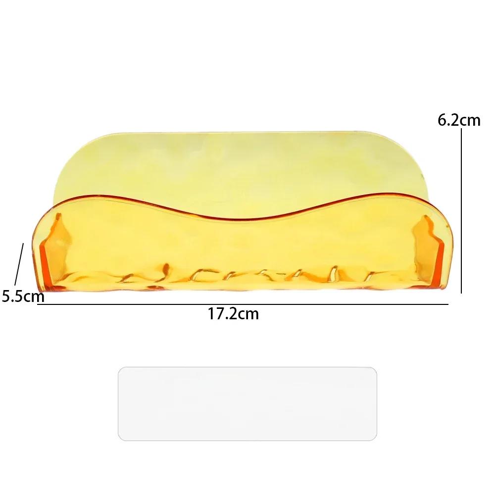 

Настенный держатель для хранения очков, косметический держатель для телефона, пластиковый органайзер для туалетных принадлежностей, экономящий место для домашнего хранения, стойка-дисплей оранжевый