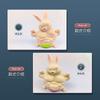 Kaninchen Quetschpuppe Fidget Toys Langsam zurückfedernd TPR Squishy Anti-Stress Dekompressionsspielzeug Stressabbau Spielzeug für Kinder Erwachsene J145