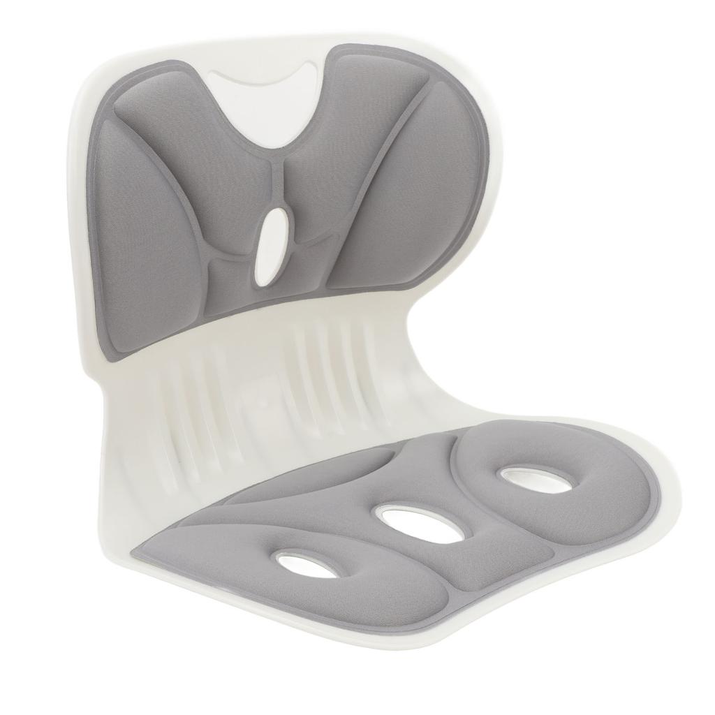 Back and Lumbar Support Breathable Fabric Petal Shaped   Chair Seating Cushion