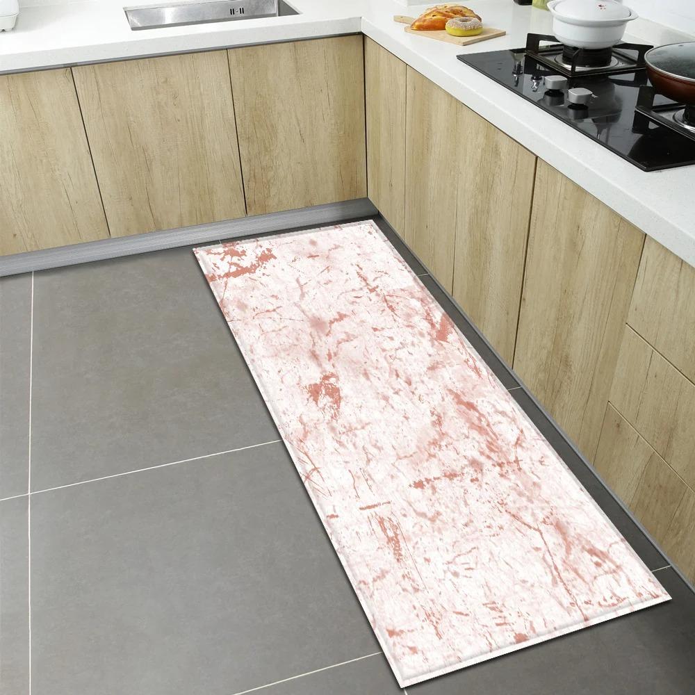Wzorzysta Mata Podłogowa z Teksturą Marmuru do Domu Kuchni Dekoracja Przed Drzwiami Mata Podłogowa