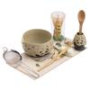 2-8PC Panda/Peony Flint red Matcha Making Set Bamboo Matcha Brush Exquisite Matcha Bowl Box with Whisk Sumptuous Tea Tools Gifts