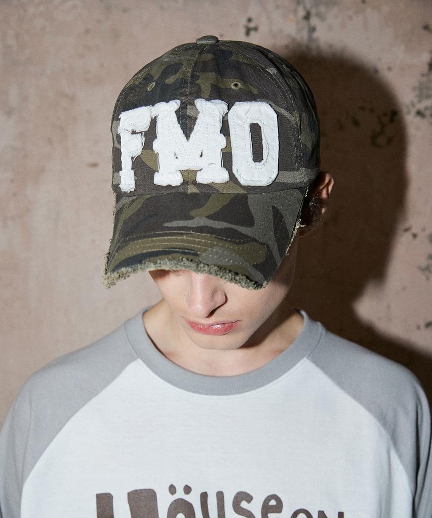 FREEMARIO Fmo Logo Damaged Ball Cap [Camo]