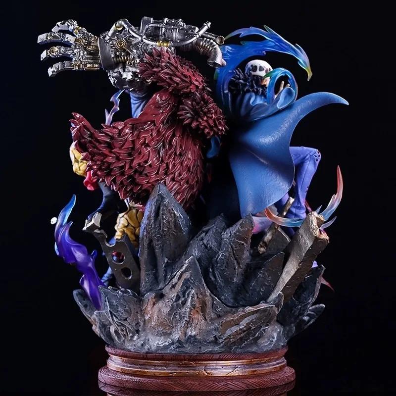 One Piece Anime Battle of Onigashima Action Figures - Supernova Three Captains Luffy Kid Law Collectible Models Gift Toy
