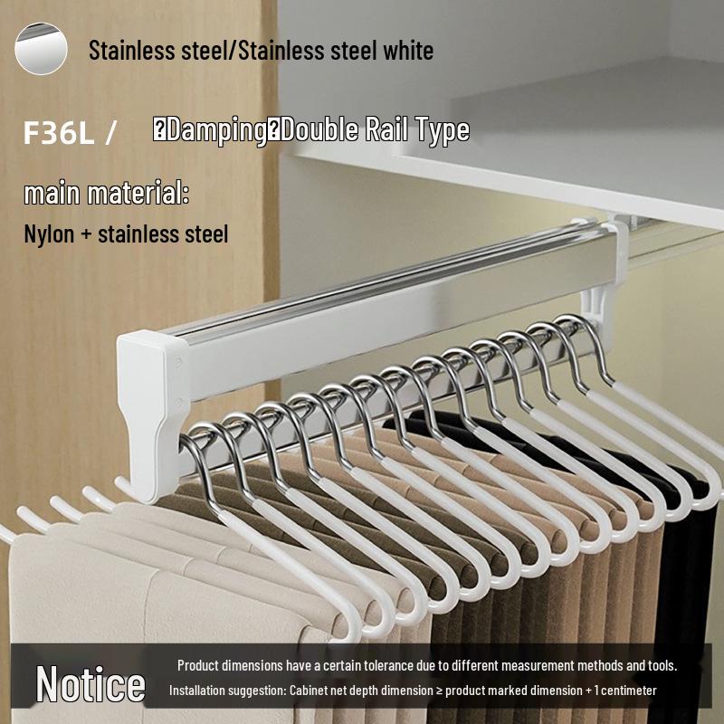 Porte-pantalon télescopique coulissant pour rangement de garde-robe