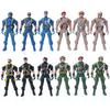 9cm Mini Kids Plastic Military Soldier Model Army Men Figure Toy Home Decor