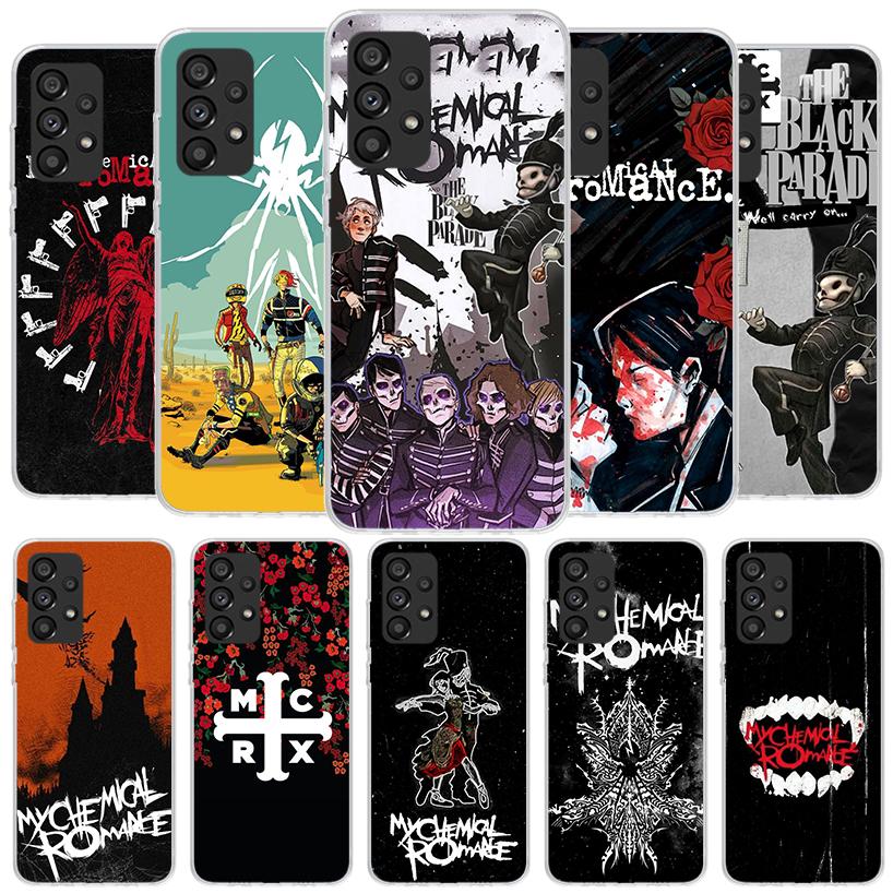 My Chemical Romance MCR Phone Case For Samsung Galaxy A12 A22 A32 A52 A72 A02S Phone Case Note 20 Ultra 10 S10 Plus A51 A71 A50S