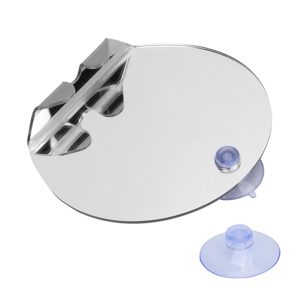 Fogless Shower Mirror Round Shape Anti Fog Wall Hanging Bathroom Shaving Mirror with Suction