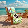Personalized customized proof beach towel with The Little Mole pattern - soft, absorbent,quick-drying,perfect swimming,camping&bathing